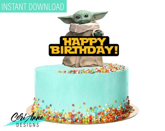 Yoda Cake Topper Etsy Yoda Cake Topper Etsy