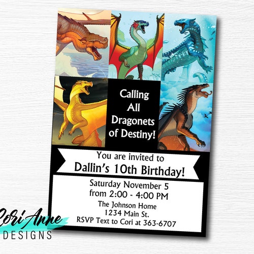 Dragon Birthday Invitation Editable Dragon Party Printable | Etsy