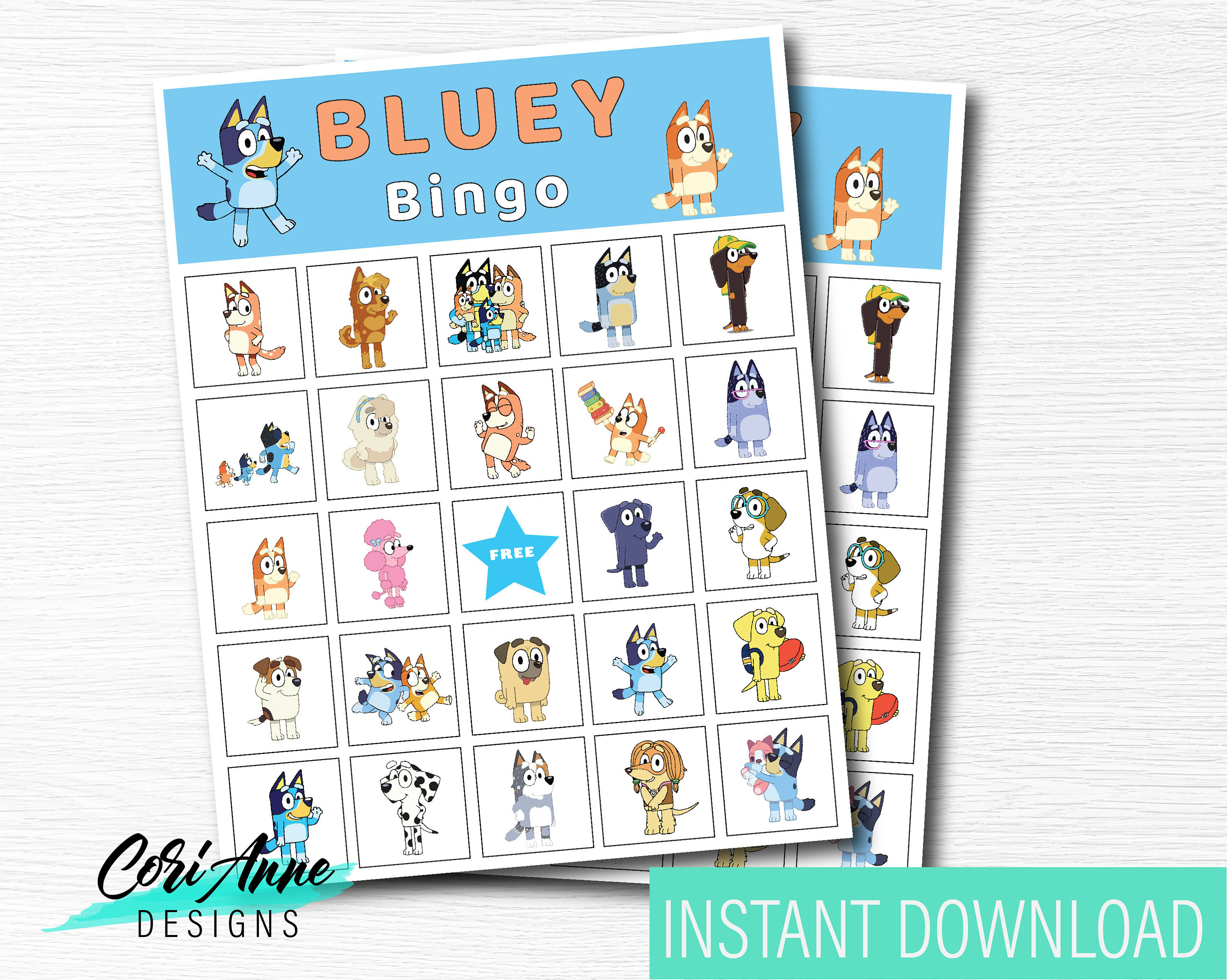 Bluey And Bingo Printable Printable Word Searches