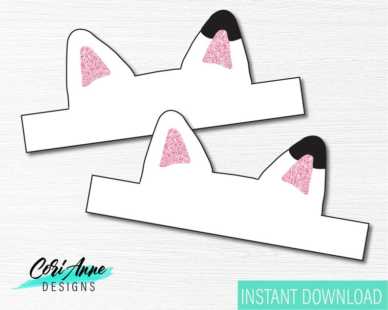 Gabby's Dollhouse Cat Ear Headband DIY Printable Party Etsy