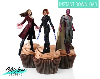 Avengers Infinity War Eßbar Tortenaufleger Party Deko Tortenbild Cupcake Thanos