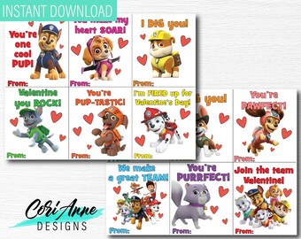 Valentines day paw patrol coloring pages