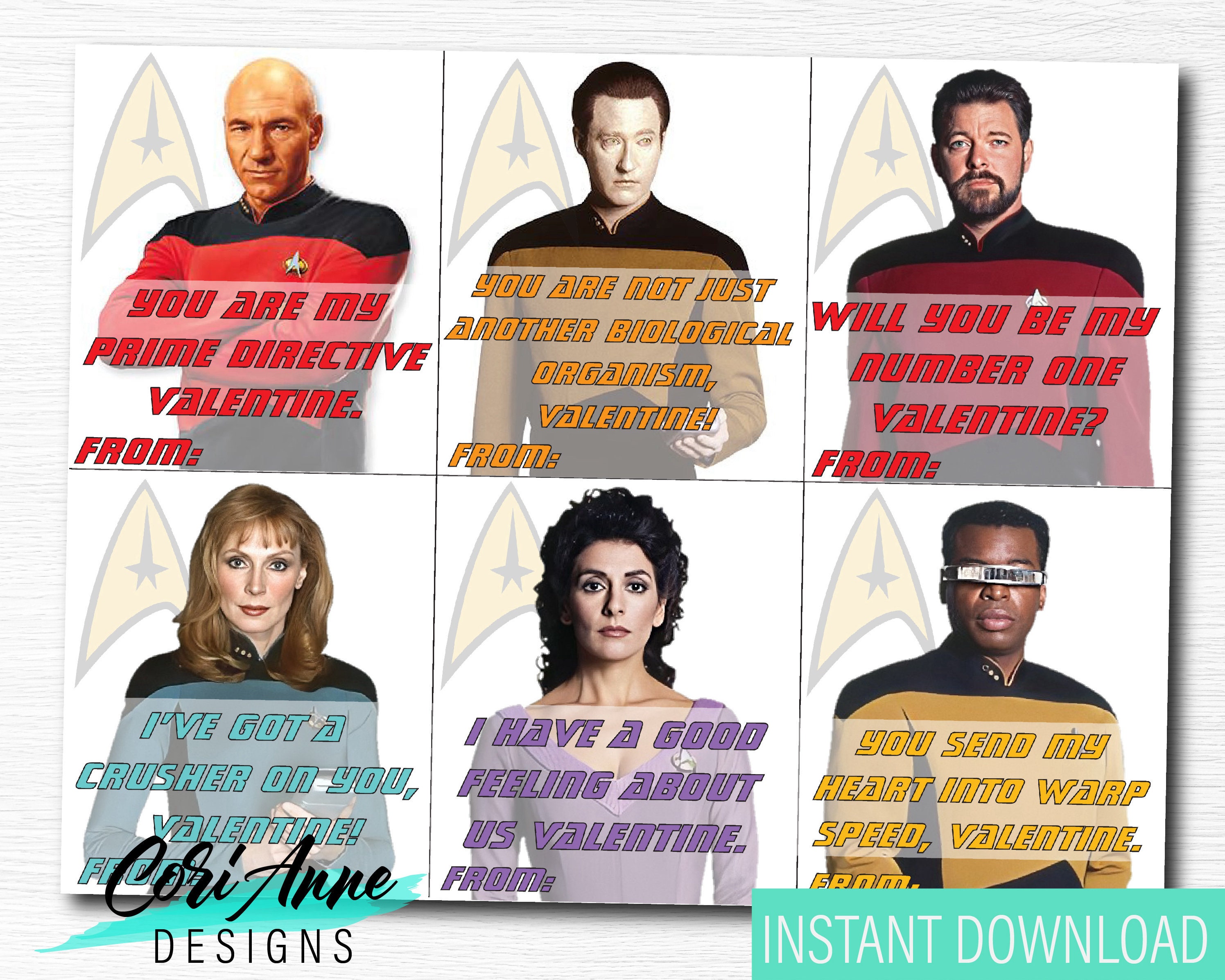 Star Trek Valentines Day Cards