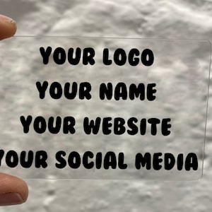 Clear Business Cards 100 off