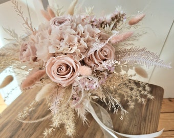 Bridal bouquet, bouquet of dried flowers, bride bouquet