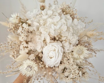 Brautstrauß aus Trockenblumen, Hochzeitsdeko, Strauß