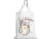 Cloth bag Change of linen Forest animals Owl Kindergarten School Sports club Children 39 s bag
