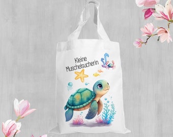 Stoffen tas // Wisselkleding // Bosdieren // Schildpad // Kleuterschool // School // Sportclub // Kindertas