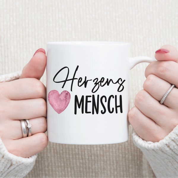 Tasse aus Keramik perfektes Geschenk für Deinen Herzensmensch / Kaffeetasse bedruckt für Partner oder die beste Freundin / Personalisiert