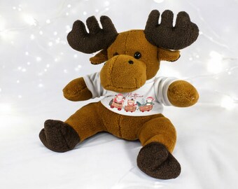 8 Zoll (20 Cm) Brauner Elch Plüschtier – Weich & Kuschelig, Als Deko Für Weihnachten, Gastgeschenk Oder Kinderspielzeug