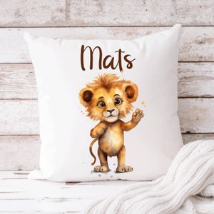 Sternzeichen Löwe Zierkissen 40x40 Cm – Personalisierbar, Waschbar, Flauschig – Für Sofa, Bett & Deko