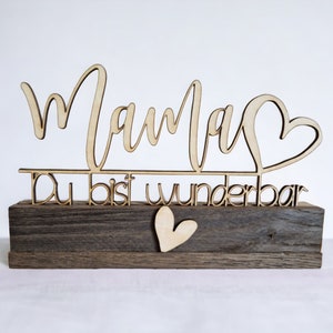 Moederdag cadeau moeder, cadeau moeder, gepersonaliseerd cadeau idee moeder, oma Moederdag, moeder je bent geweldig gemaakt van hout