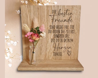 Wooden stand The best friends are... / customizable / gift for the best friend, the best friend / Best Friends wood