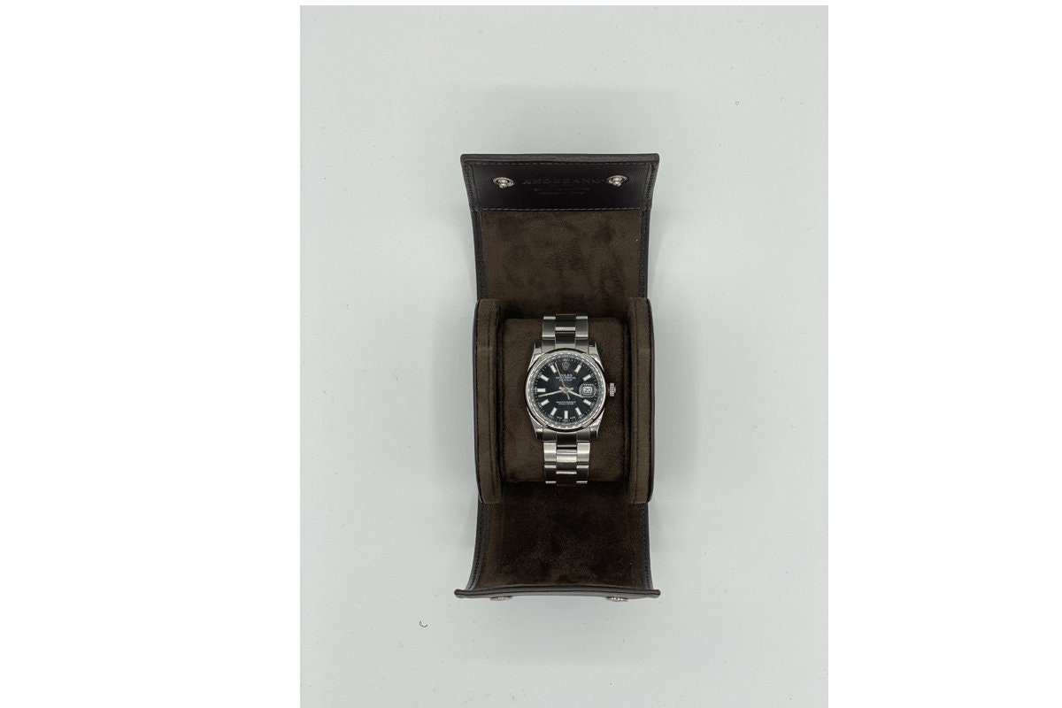 Maverton scatola porta orologi - con incisione personalizzata - rosa -  custodia per 12 orologi - in legno - idee regalo donna compleanno - gioia :  : Moda