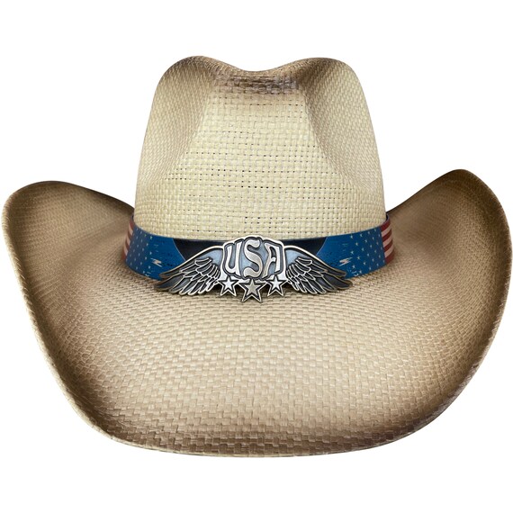 USA 4th of July Cowboy Hat Summer Sun 