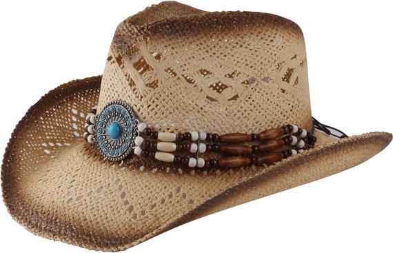 Blue Stone Cowboy Hat Summer Sun Hat 