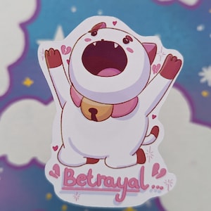 Puppycat Betrayal Sticker || Bee and Puppycat Sticker