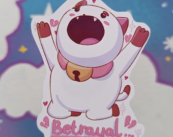 Puppycat Betrayal Sticker || Bee and Puppycat Sticker