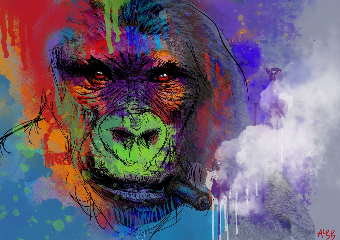 Chilled Gorilla Etsy