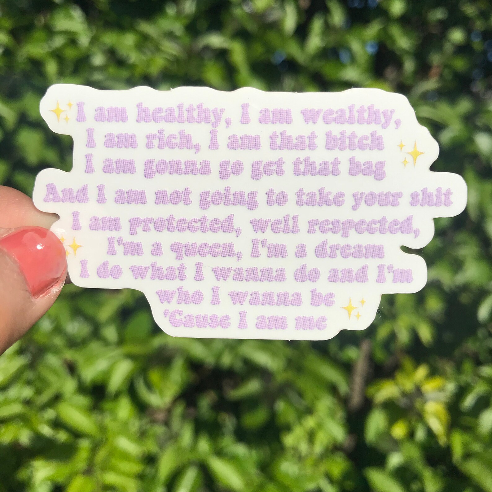 I am healthy I am wealthy I am rich I am that bitch | Etsy