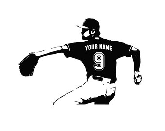 30x28 cm Jersey with request name and desired number sticker wall decal