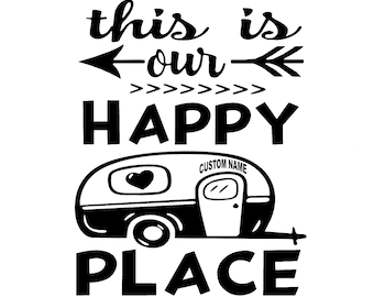 Personalized Custom Camper Vinyl Decal Sticker Decor