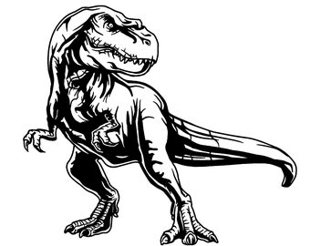 XXL HUGE Tyrannosaurus T-Rex Dinosaur Jurassic Vinyl Wall Decal Sticker