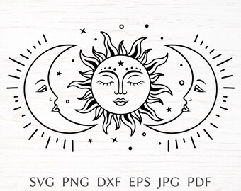 Download Sun Moon Svg Etsy