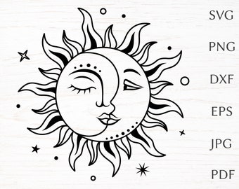 Moon Boho Svg Etsy Moon Boho Svg Etsy