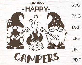 Earth Day Gnomes Garden SVG Earth Day Gnomes SVG File Earth Day Gnomes SVG Silhouette Cut File Gnome