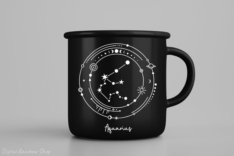 Zodiac constellation svg bundle, Zodiac sign cut file for cricut, Celestial svg, astrology design for shirt, horoscope, zodiac clip art png image 4