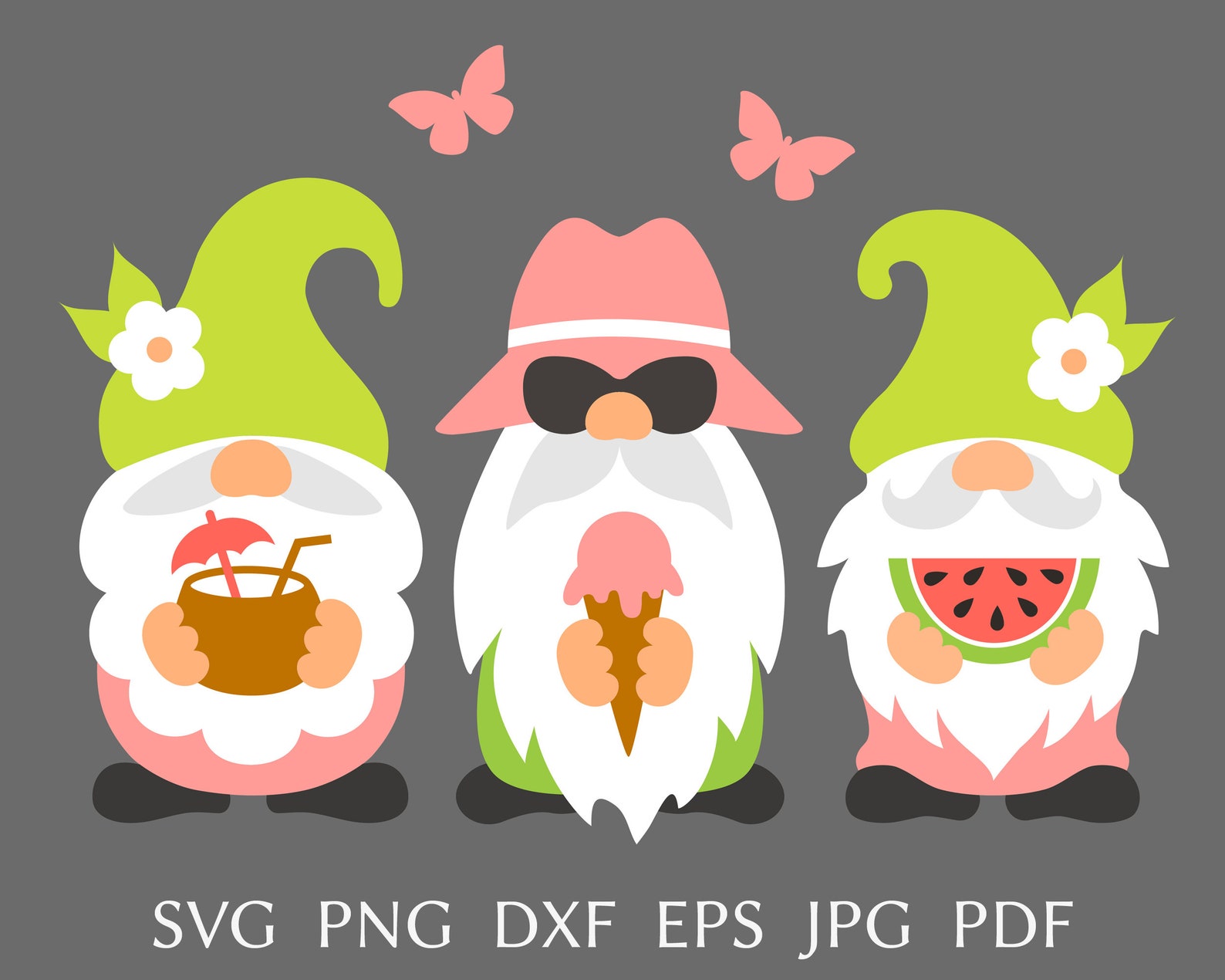Download Summer gnomes holiday svg cut file for cricut funny summer | Etsy