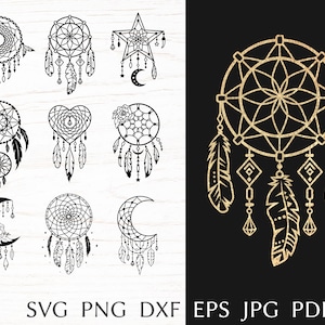Dream catcher svg bundle, boho svg design, indiański plik svg cut dla cricut, plemienny nadruk na koszulkę, etniczny indiański png clipart