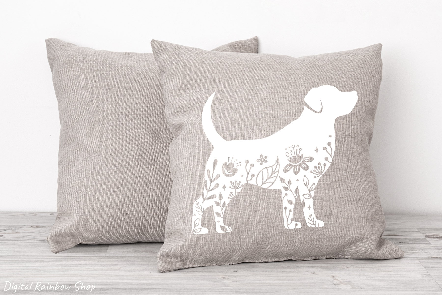 Floral Animals Svg Bundle, Animal Silhouette With Flower Decor, Summer ...
