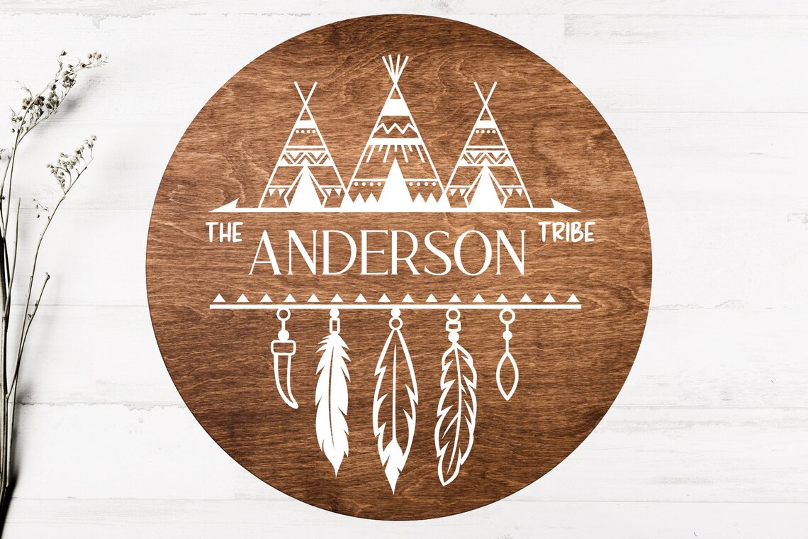 Download Family split monogram svg family last name in tribal style ...
