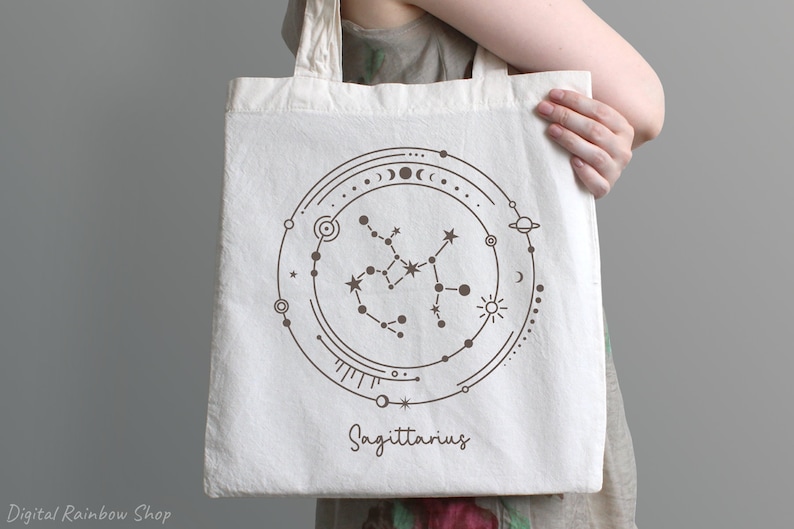 Zodiac constellation svg bundle, Zodiac sign cut file for cricut, Celestial svg, astrology design for shirt, horoscope, zodiac clip art png image 2