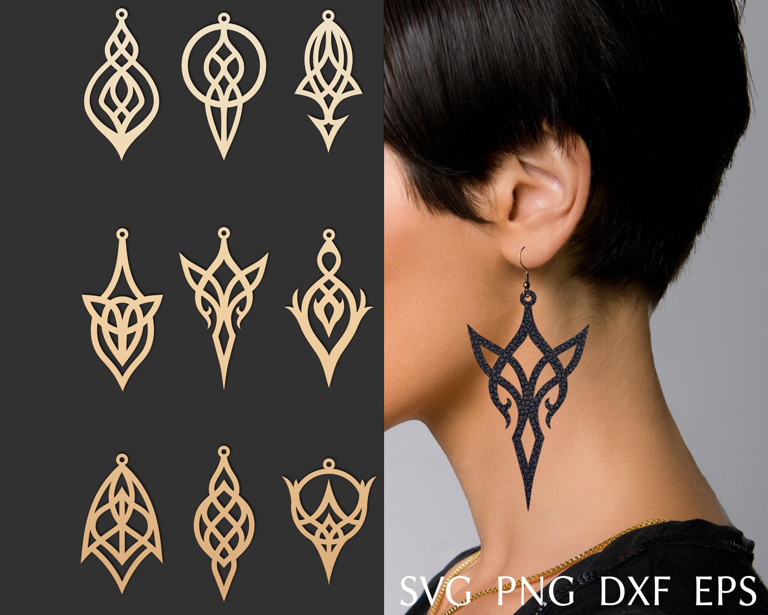 Boucles D'oreilles Pendantes En Simili Cuir Vert - Modèle #150, Crochet, Neuf Avec étiquettes, Style Bohème