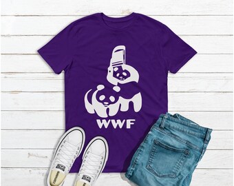 WWF | Pandas wrestling with chairs | Fun shirt for the wrestling fans unisex tee