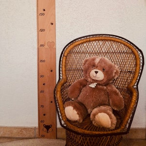 Anpassbare gravierte Wachstumstabelle aus Holz für Kinder, Weihnachtsgeschenkidee, Babyzimmerdekoration, Jungendekoration, Mädchendekoration