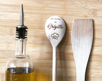 Customizable engraved wooden spoon