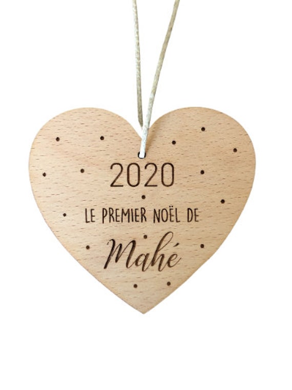 Boule de Noël Bois Personnalisable