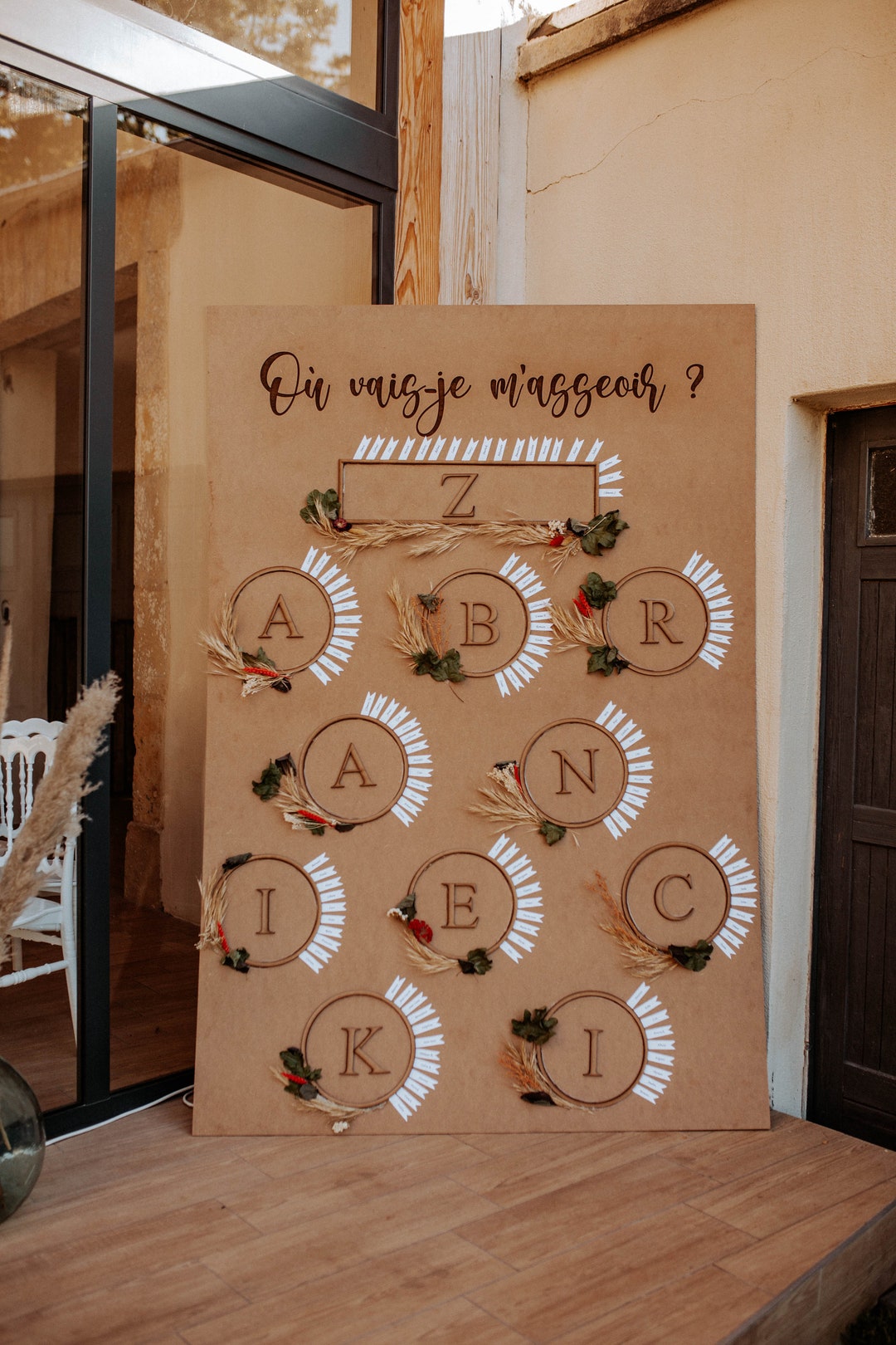 Plan de table mariage bois - Etsy France