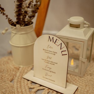 Noms de table, Marque table, Numéro de table  gravé en bois personnalisable
