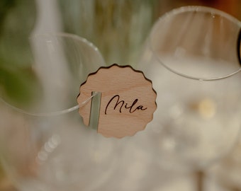 Glass marker, customizable place marker