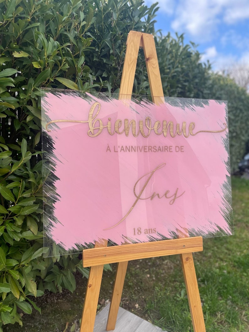 Diy Panneau De Bienvenue Mariage Sur Plexiglass