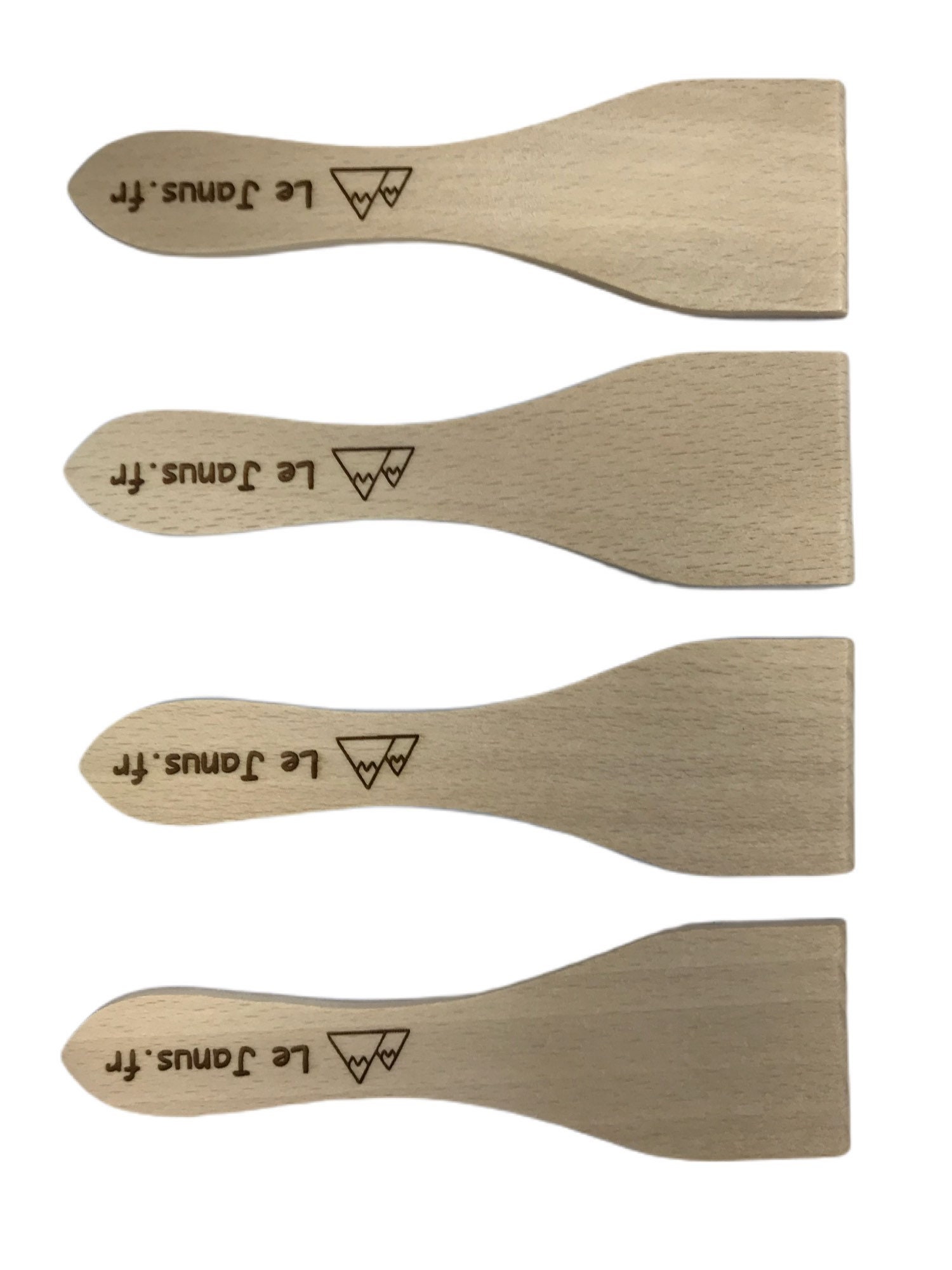 Lot de 4 spatules raclette à graver Artisanat Français -  France