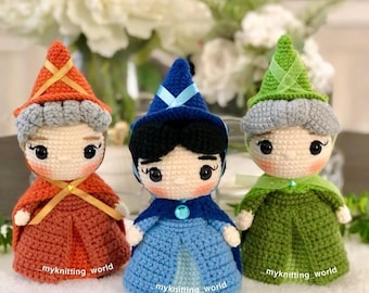 Maleficent Crochet Doll, Sleeping Beauty Evil Fairy Sorceress, Crochet  Villain Amigurumi, Custom Anime, Gifts for Daughter, Gifts for Girl