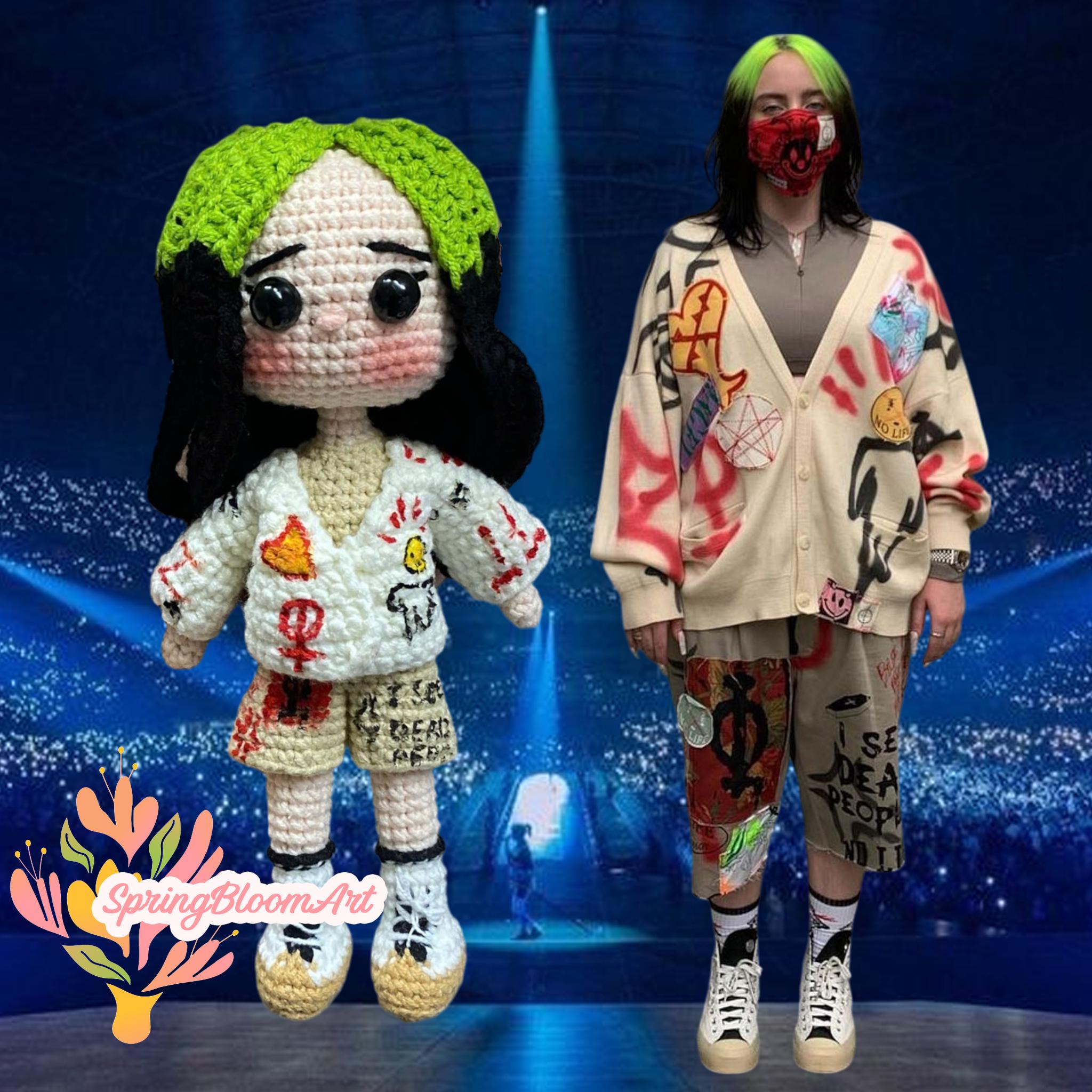 Custom Billie Eilish Doll - Etsy Custom Billie Eilish Doll - Etsy