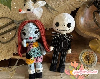 Haunted Doll Amigurumi, Ghost Dog Crochet, Bad Dream Before Christmas, Birthday Gifts, Crochet Halloween Cute Gifts, Gifts for Kids