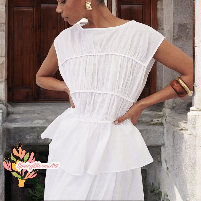 FRENCH LINEN EASY TANK TOP